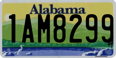 AL license plate 1AM8299