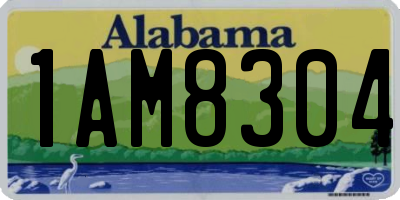 AL license plate 1AM8304