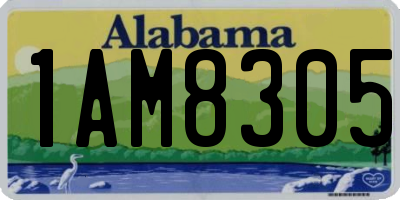 AL license plate 1AM8305