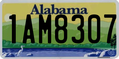 AL license plate 1AM8307