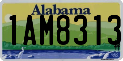 AL license plate 1AM8313