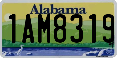 AL license plate 1AM8319