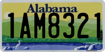 AL license plate 1AM8321