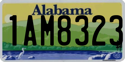 AL license plate 1AM8323