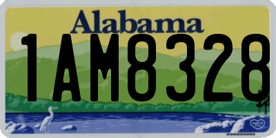 AL license plate 1AM8328