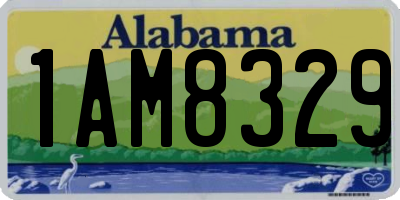 AL license plate 1AM8329