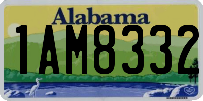 AL license plate 1AM8332