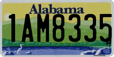 AL license plate 1AM8335