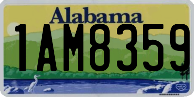 AL license plate 1AM8359