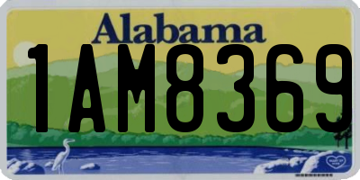 AL license plate 1AM8369