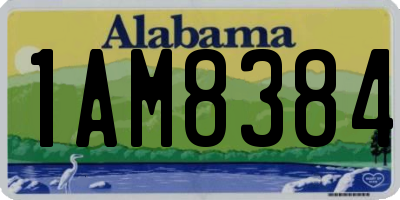 AL license plate 1AM8384