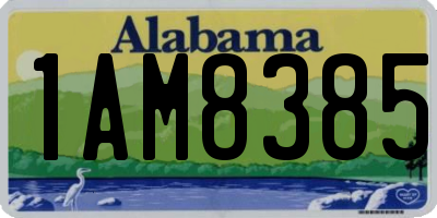 AL license plate 1AM8385