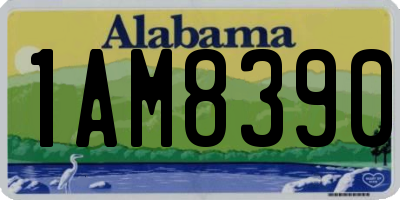 AL license plate 1AM8390