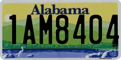AL license plate 1AM8404