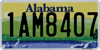 AL license plate 1AM8407
