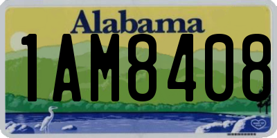 AL license plate 1AM8408
