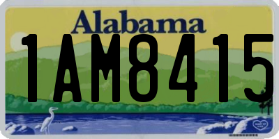 AL license plate 1AM8415