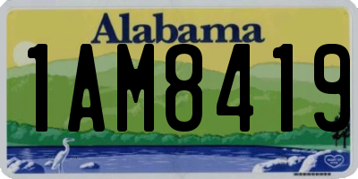 AL license plate 1AM8419