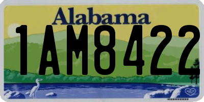 AL license plate 1AM8422