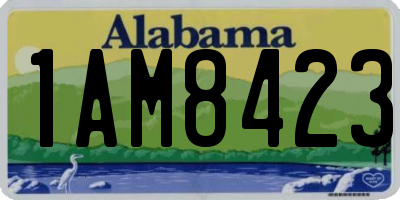 AL license plate 1AM8423