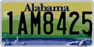 AL license plate 1AM8425