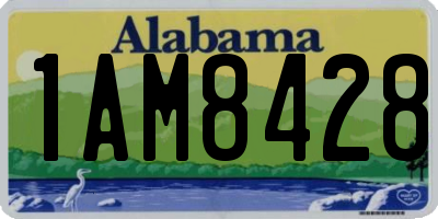 AL license plate 1AM8428