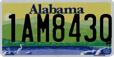AL license plate 1AM8430