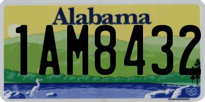 AL license plate 1AM8432