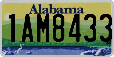 AL license plate 1AM8433