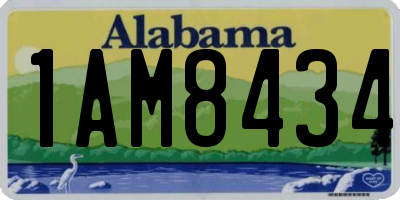 AL license plate 1AM8434