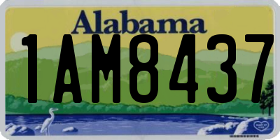 AL license plate 1AM8437