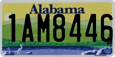 AL license plate 1AM8446