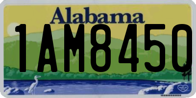 AL license plate 1AM8450