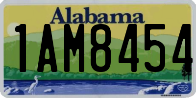 AL license plate 1AM8454