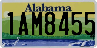 AL license plate 1AM8455