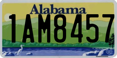 AL license plate 1AM8457