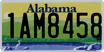 AL license plate 1AM8458