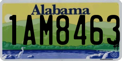 AL license plate 1AM8463