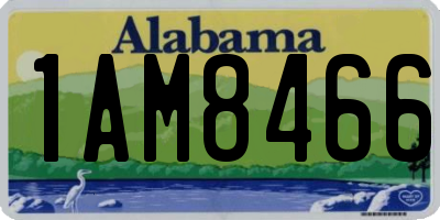 AL license plate 1AM8466
