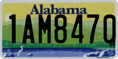 AL license plate 1AM8470
