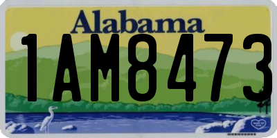 AL license plate 1AM8473