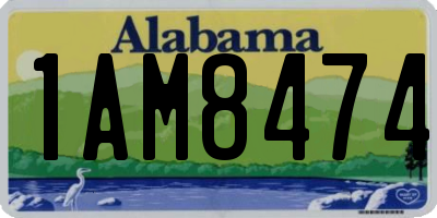 AL license plate 1AM8474