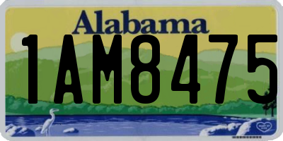 AL license plate 1AM8475