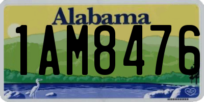 AL license plate 1AM8476