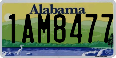 AL license plate 1AM8477