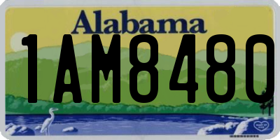 AL license plate 1AM8480
