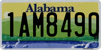 AL license plate 1AM8490