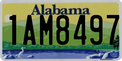 AL license plate 1AM8497