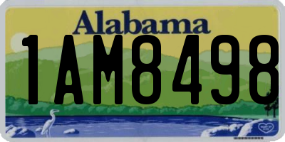 AL license plate 1AM8498