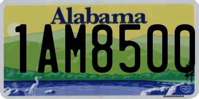 AL license plate 1AM8500